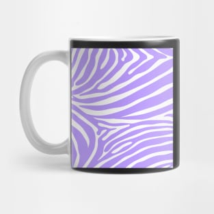 Lilac and White Zebra Print Mug